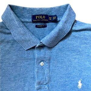 *Ralph Lauren* Polo, Blue, Golf, Business Casual Cotton Shirt, SZ XL Classic Fit